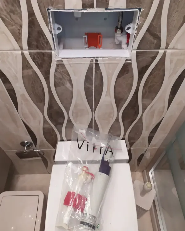 Vitra gömme rezervuar doldurma ve boşaltma grubu değişimi